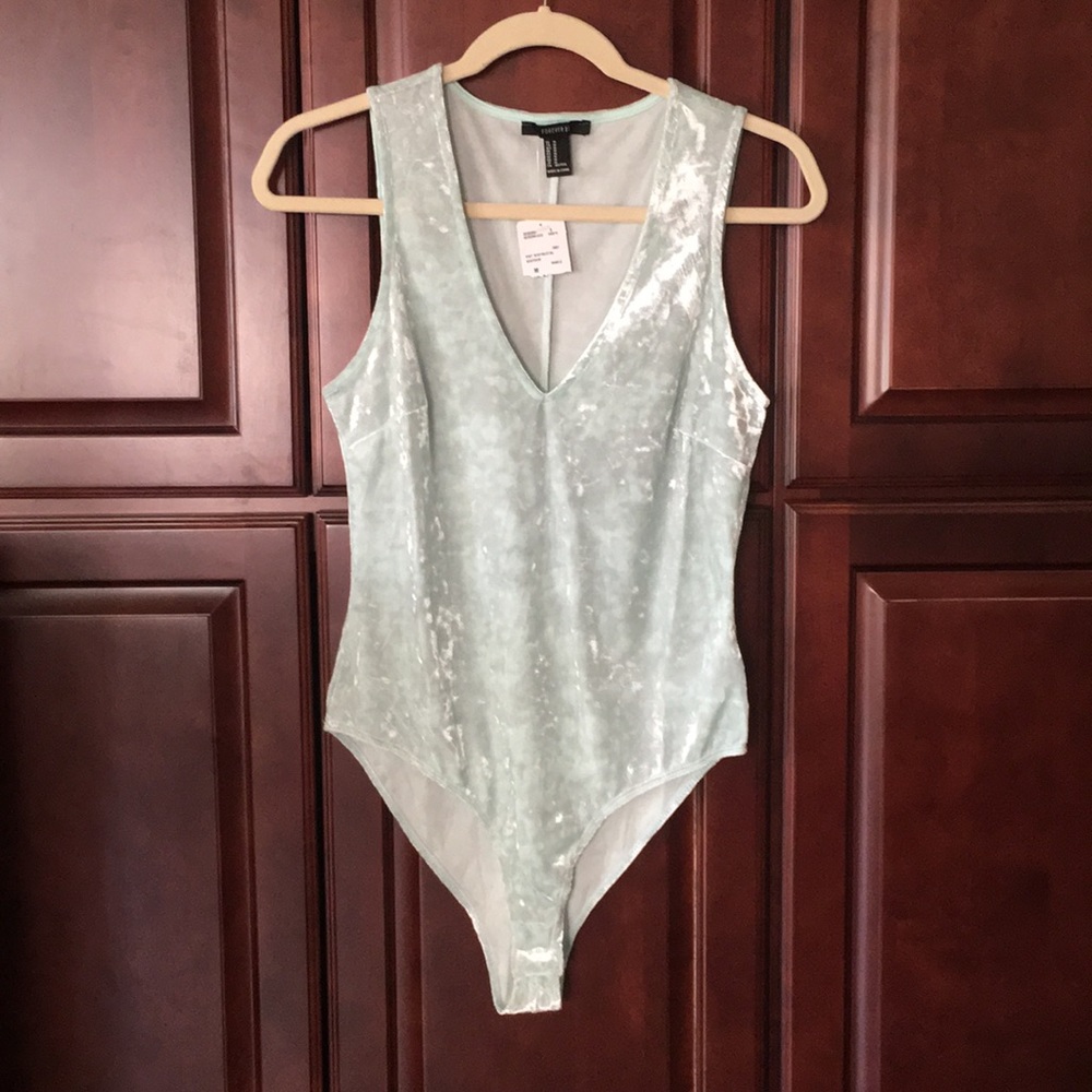Blue Suede Bodysuit